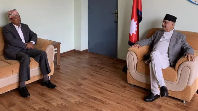 भीम रावल र केपी शर्मा ओली 