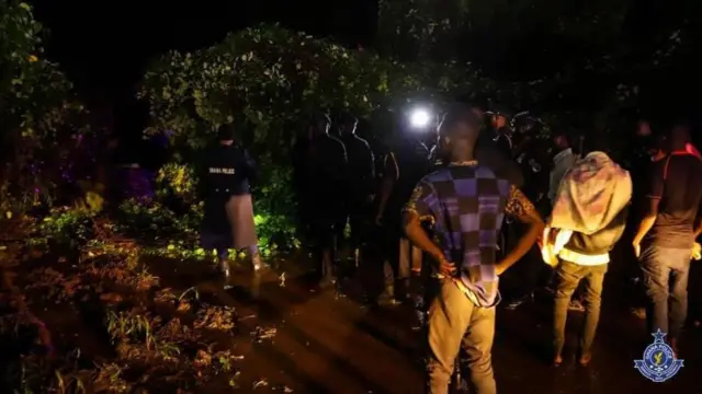 Ghana police as dem dey recover di intestines