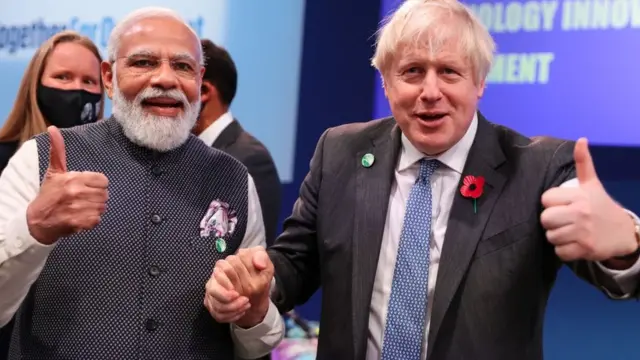 போரிஸ் ஜான்சன் - மோதி