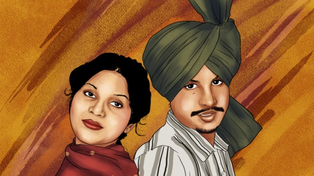 ਅਮਰਜੋਤ ਅਤੇ ਚਮਕੀਲੇ ਦਾ ਸਕੈਚ