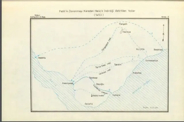 ممکنہ راستے کو ترکی کی فوج نے دکھانے کی کوشش کی ہے