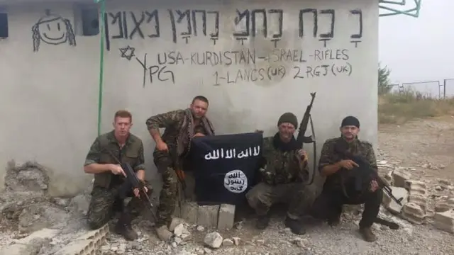 Joe Robinson during his time with the YPG