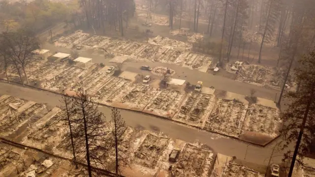 Incendio en Paraíso, California, noviembre 2018