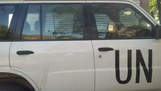यूएन की गाड़ी