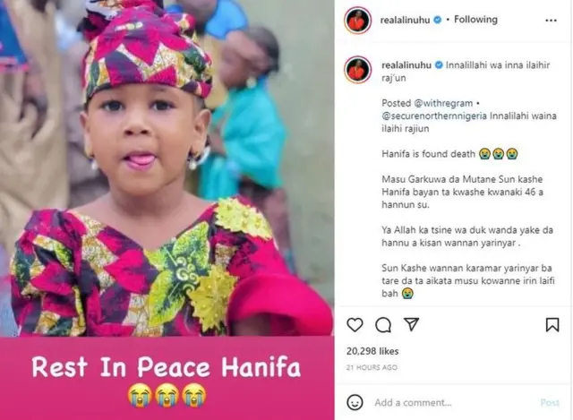 Kannywood actor, Ali Nuhu reaction