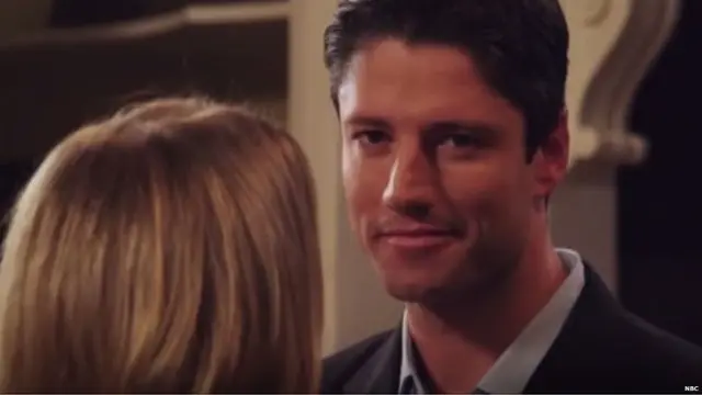 Actor James Scott in the spoof Days of Our Lives scene about disabled Syrian refugee Noujain Mustaffa