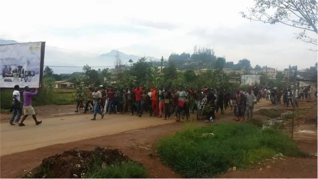 Les manifestants ont été dispersés par les forces de l'ordre