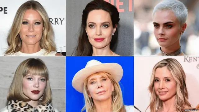 (L-R) Gwyneth Paltrow, Angelina Jolie, Cara Delevingne, Lea Seydoux, Rosanna Arquette, Mira Sorvino