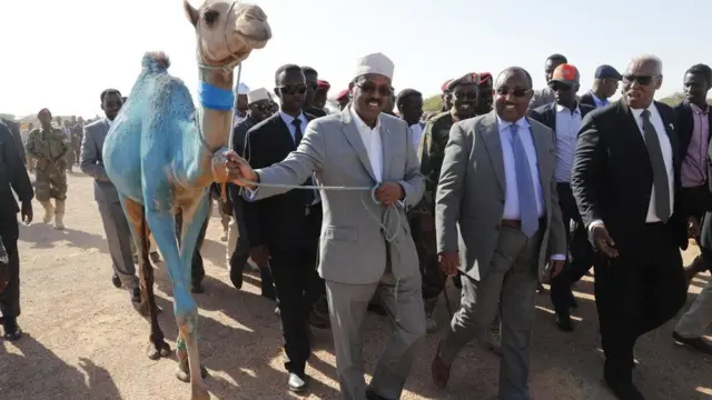 Madaxweyne Farmaajo, Gaas iyo Xaaf oo ku wada sugan Gaalkacyo