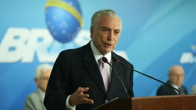 O presidente Michel Temer