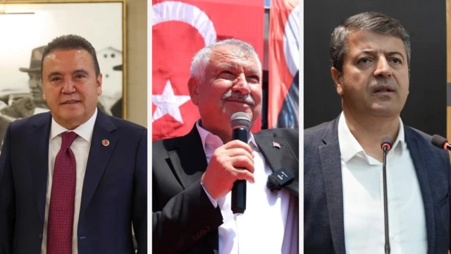 Antalya Büyükşehir Belediye Başkanı Muhittin Böcek, Adana Büyükşehir Belediye Başkanı Zeydan Karalar ve Adıyaman Belediye Başkanı Abdurrahman Tutdere