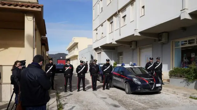 Denaro'nun yakalandığı ev. 