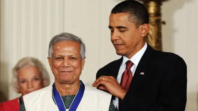 ਪ੍ਰੋਫੈਸਰ ਮੁਹੰਮਦ ਯੂਨੁਸ,ਬਰਾਕ ਓਬਾਮਾ