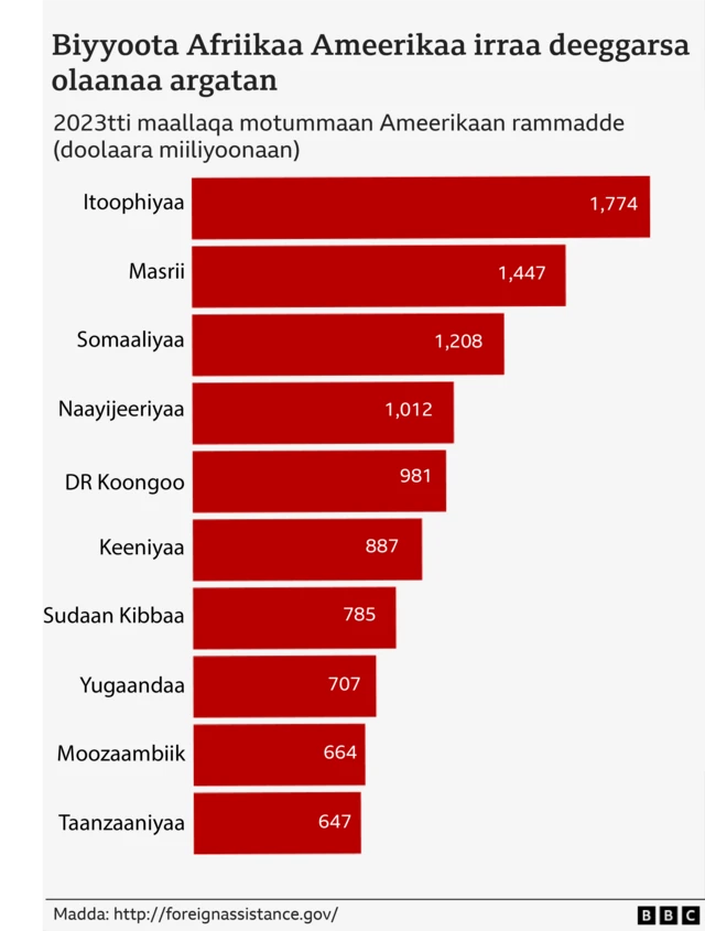 Biyyoota Afriikaa Ameerikaa irraa deeggarsa olaanaa argan