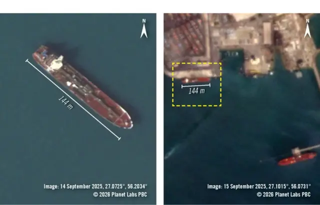 အီရန်ဆိပ်ကမ်း မှာ ကမ်းကပ်ထားတဲ့ REEF (IMO 9263382) သင်္ဘော 