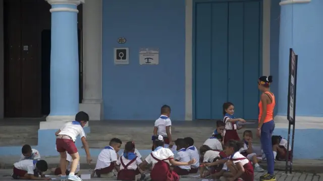 Eski Havana'da bir okul