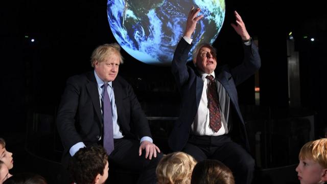 Boris Johnson and Sir David Attenborough