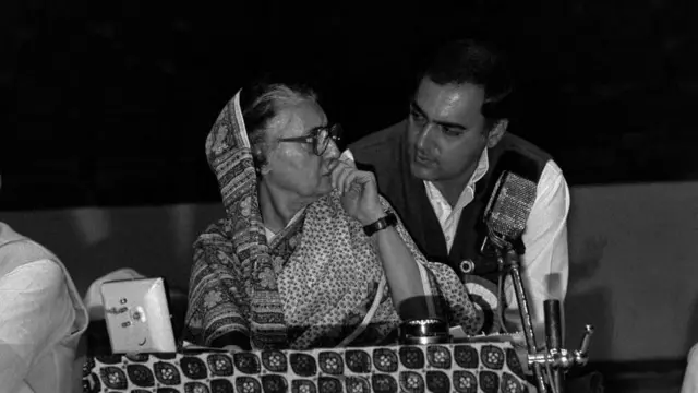 Indira and Rajiv Gandhi
