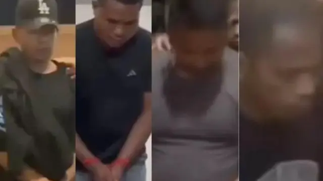 Empat terduga pelaku penculikan kepala cabang Bank BRI. Mereka ditangkap polisi pada Kamis (21/08) malam.