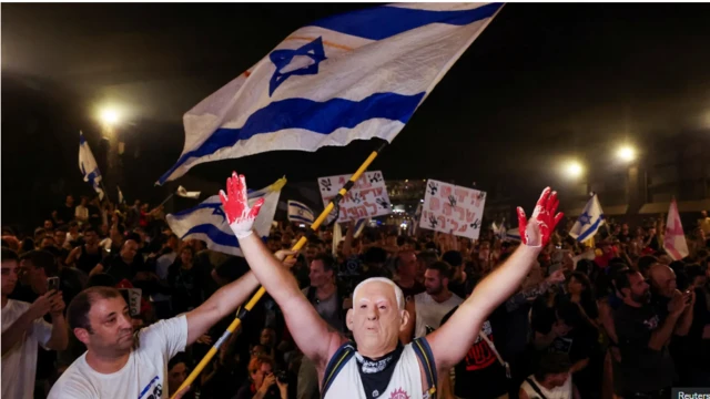 Awọn eeyan to n se iwọde ni Israel