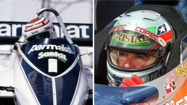 Nelson Piquet y Eliseo Salazar