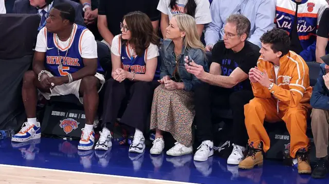 Tracy Morgan, Tina Fey, Christine Taylor, Ben Stiller iyo Timothée Chalamet