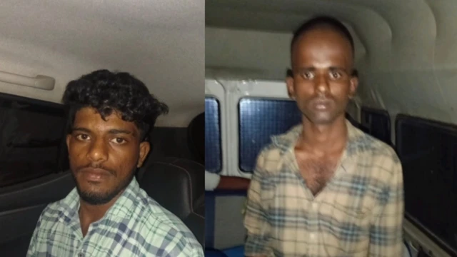 கைது செய்யப்பட்ட வினோத், வல்லரசு
