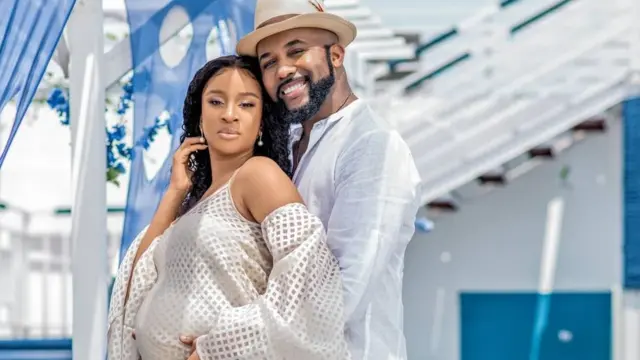 Adesua Etomi twins: Banky W, Welingnton and im wife video testimony about  dia journey and wait before dem born baby Zaiah - BBC News Pidgin