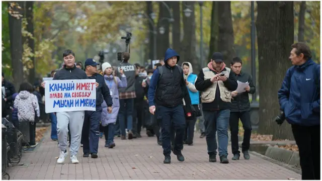 Бишкекте каршылык акциясына чыккан жарандар