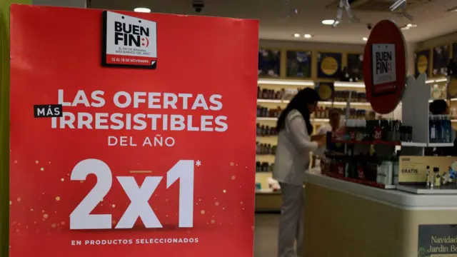 Un cartel de Buen Fin en México.