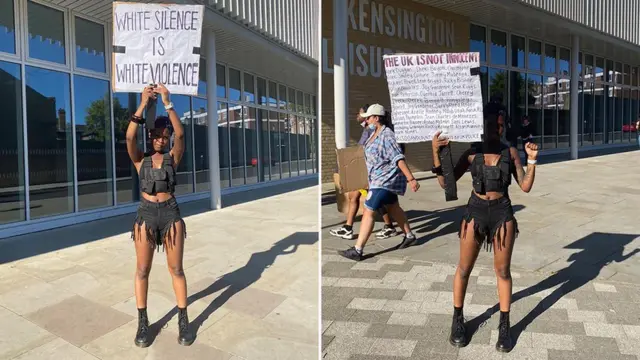 伦敦示威者Shayne