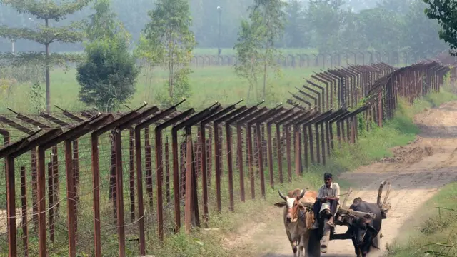 انڈیا پاکستان باڑھ