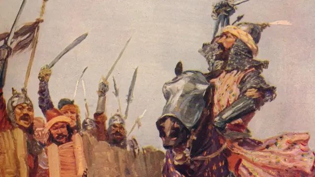 بابر کی جنگ کا ایک منظر