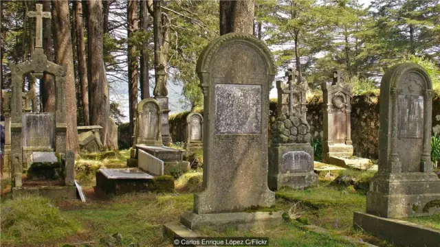 米内拉尔-德尔蒙特的康沃尔墓园中除了一座墓碑之外其他所有墓碑都朝向英格兰。（Credit: Carlos Enrique López C/Flickr）