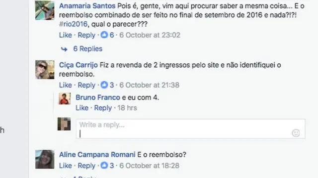 Pessoas reclamamcasa de apostas flamengofaltacasa de apostas flamengoreembolsocasa de apostas flamengopágina da Olimpíada no Facebook