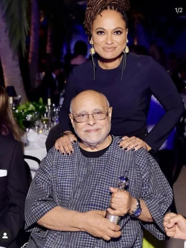 ኃይሌ ገሪማ ከፊልም ባለሙያዋ ኤቫ ጋር