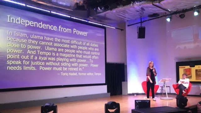 Janet Steele di atamerica, Jakarta.