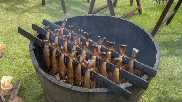 Арбротская пикша над огнем