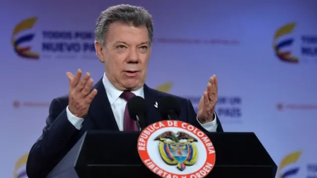 Presidente da Colômbia, Juan Manuel Santos,www casino netbet comdiscurso