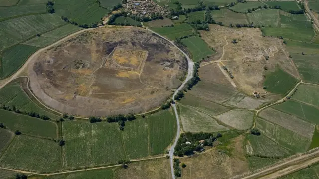 L'ancienne ville de Kanesh, également connue sous le nom de monticule de Kültepe, dans l'actuelle Turquie.