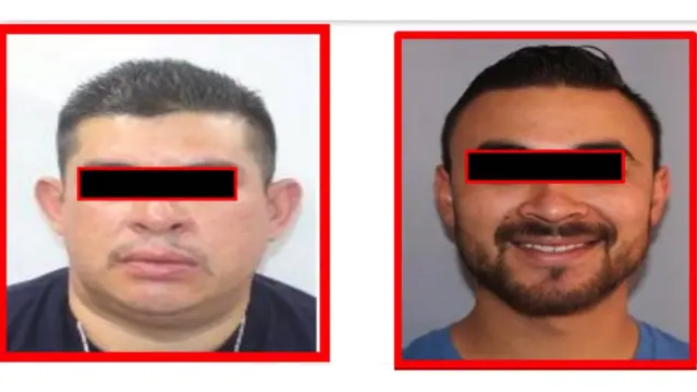 Fotos de los presuntos líderes de los grupos que se enfrentaron.