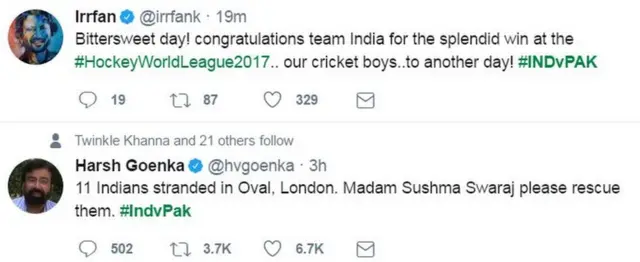 इरफ़ान ख़ान, हर्ष गोयंका का ट्वीट