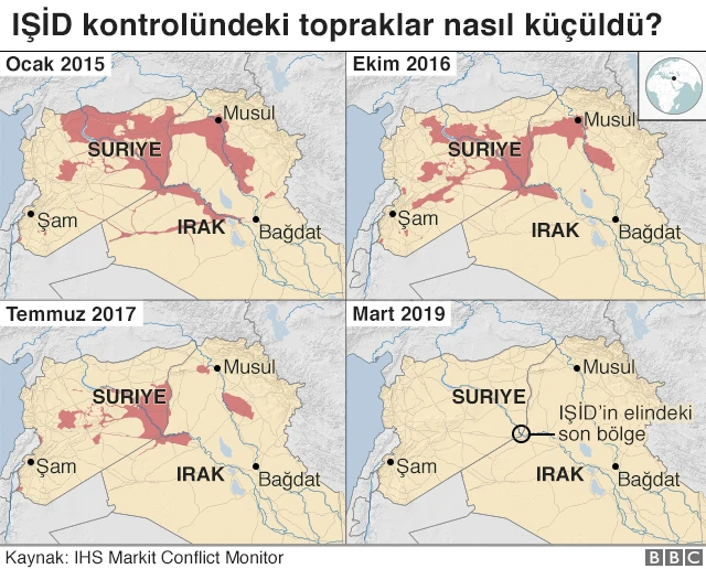 IŞİD kontrolündeki topraklar