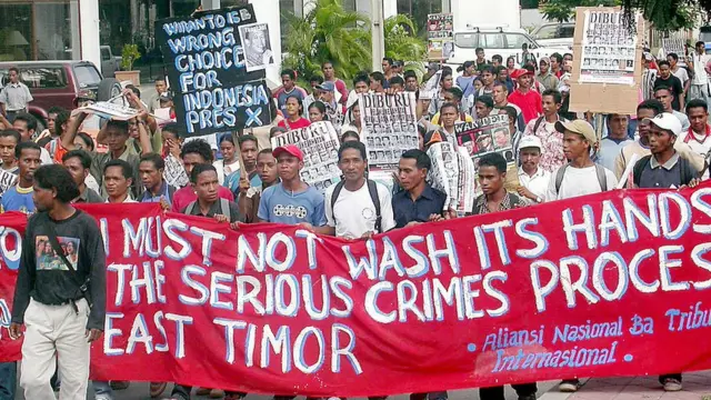 Unjuk rasa di Dili