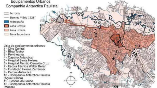 Mapa da Antarctica