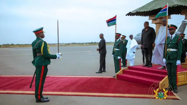 President Mahama and im Gambian counterpart
