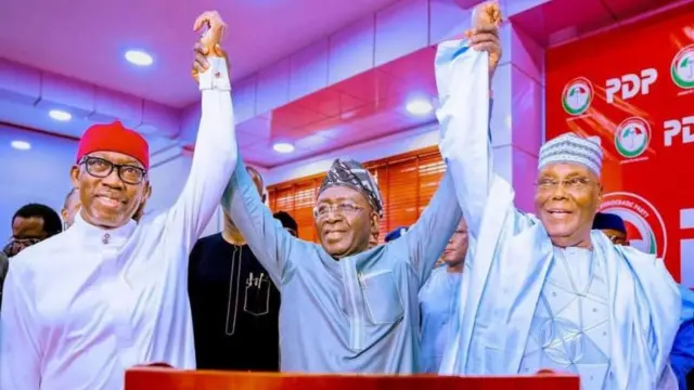 Foto of di preidential and vice presidential canidate of PDP for 2023 election