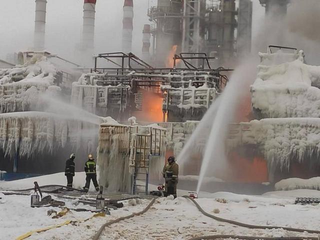 Пожежа на терміналі компанії “Новатек” у порту Усть-Луга