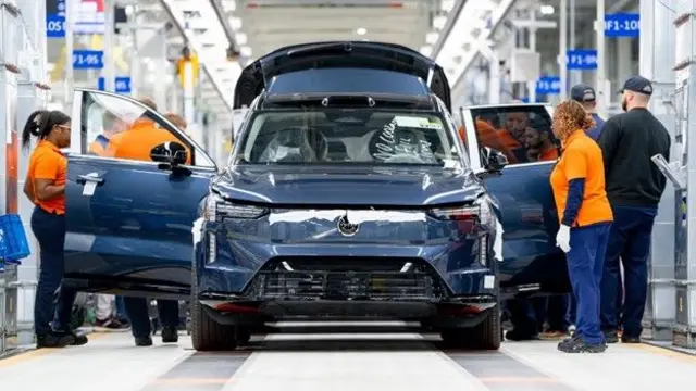 EX90 در کارخانه ولوو در آمریکا تولید می‌شود