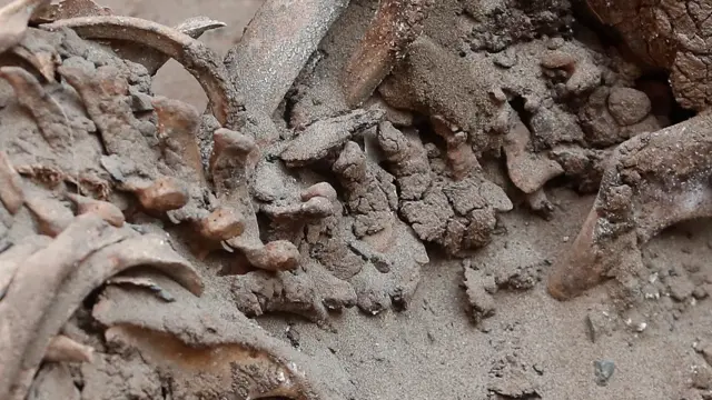 El grupo de arquéologos que hizo el descubrimiento cree que junto al “señor de las aguas”, estaban enterrados sus hijos y sirvientes que fueron sacrificados.